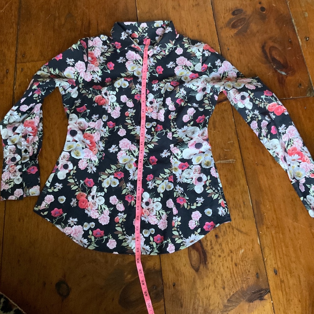 HAWES & CURTIS fitted cotton blend floral button up - Picture 11 of 16